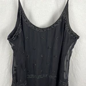 Vintage beaded flapper like dress large